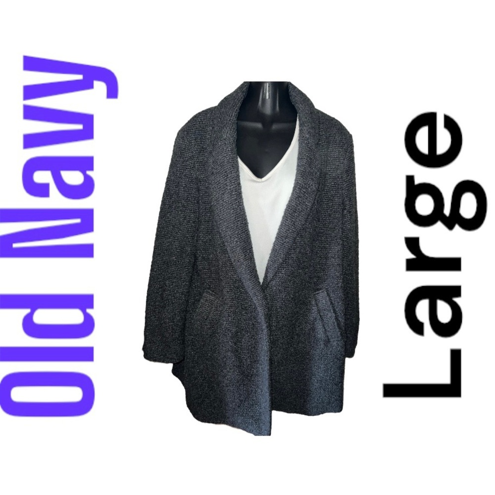 Old Navy - gray - lined cardigan - large